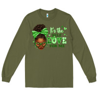 Army Green sorority colors green its the self love for me afr Long Sleeve Tee - texasbilliewilder