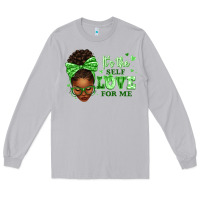 Moon Dust sorority colors green its the self love for me afr Long Sleeve Tee - texasbilliewilder