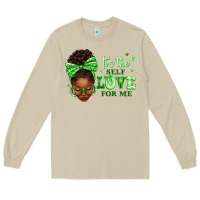Mushroom sorority colors green its the self love for me afr Long Sleeve Tee - texasbilliewilder