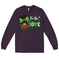 Plum sorority colors green its the self love for me afr Long Sleeve Tee - texasbilliewilder