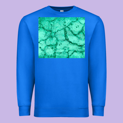 Green Glitter Premium Sweatshirt Designed By Jahusdesignshop