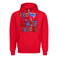 Red red white and booze Zipper Hoodie - Zillion Design Studio