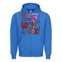 True Royal red white and booze Zipper Hoodie - Zillion Design Studio