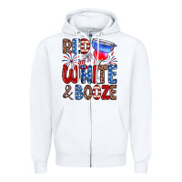 White red white and booze Zipper Hoodie - Zillion Design Studio