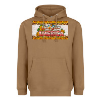Toasted Coconut god bless america sunflower license plate Heavyweight Hoodie - HRA Design Shop