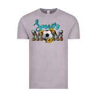 Vintage Zinc western leopard cowhide sunflowers  glitter mom soccer Vintage Tee - Artiststas
