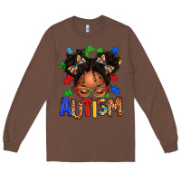 Chestnut autism afro girl Long Sleeve Tee - texasbilliewilder