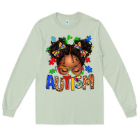 Matcha autism afro girl Long Sleeve Tee - texasbilliewilder