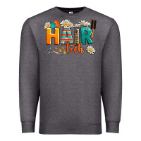 Charcoal Heather hair tech Premium Sweatshirt - AdoDesignShop