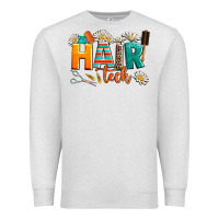 Oatmeal Heather hair tech Premium Sweatshirt - AdoDesignShop