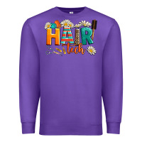 Purple hair tech Premium Sweatshirt - AdoDesignShop