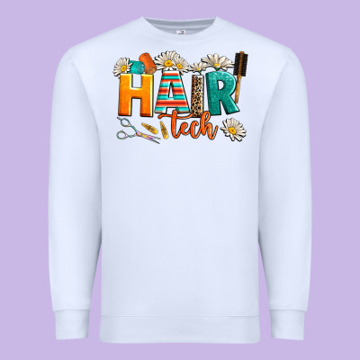 Hair Tech Premium Sweatshirt Designed By Adodesignshop