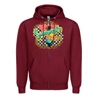 Burgundy summer 2024 Zipper Hoodie - texasbilliewilder