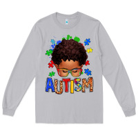 Moon Dust autism afro kid Long Sleeve Tee - texasbilliewilder