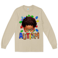 Mushroom autism afro kid Long Sleeve Tee - texasbilliewilder