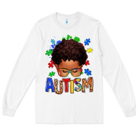 Autism Afro Kid Long Sleeve Tee | Teevron