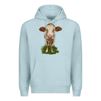Blue Mist simmental heifer Premium Hoodie - LillyAllenDesigns
