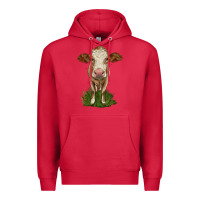 Cardinal simmental heifer Premium Hoodie - LillyAllenDesigns