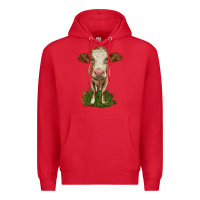 Red simmental heifer Premium Hoodie - LillyAllenDesigns
