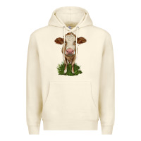 Sandshell simmental heifer Premium Hoodie - LillyAllenDesigns