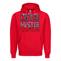Red little mister America Zipper Hoodie - Zillion Design Studio