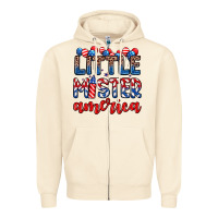 Sandshell little mister America Zipper Hoodie - Zillion Design Studio