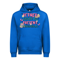 Cobalt retired library kid present bookish girlie Urban Hoodie - MaliasSmallBusiness