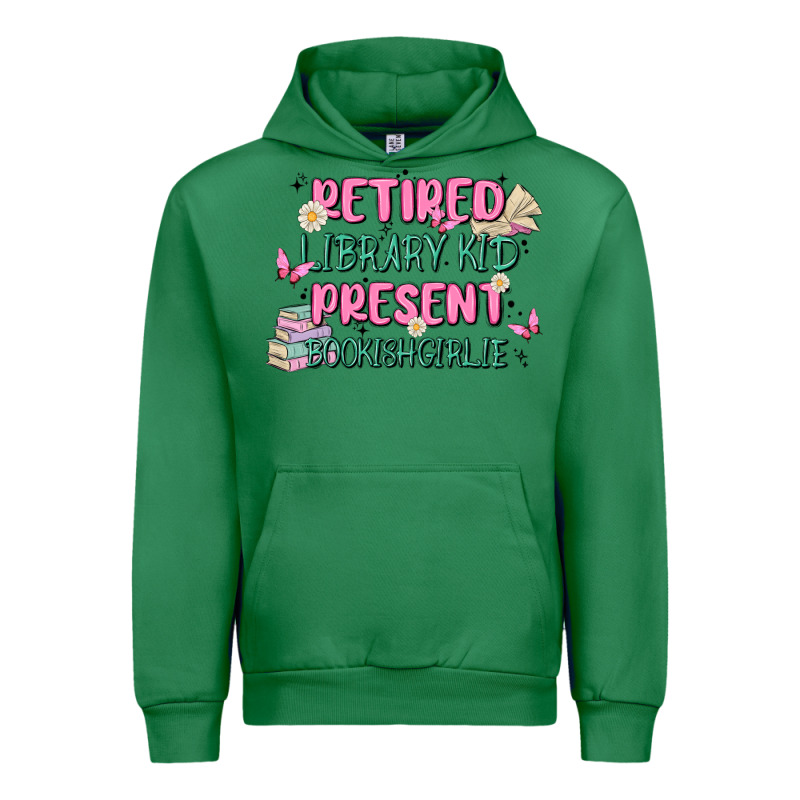 Retired Library Kid Present Bookish Girlie Urban Hoodie by MaliasSmallBusiness | Teevron