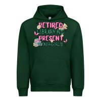 Forest Green retired library kid present bookish girlie Urban Hoodie - MaliasSmallBusiness