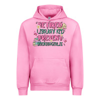 Fuchsia Pink retired library kid present bookish girlie Urban Hoodie - MaliasSmallBusiness