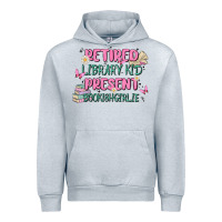 Heather Grey retired library kid present bookish girlie Urban Hoodie - MaliasSmallBusiness