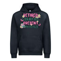 Navy retired library kid present bookish girlie Urban Hoodie - MaliasSmallBusiness