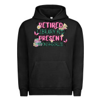 Pigment Black retired library kid present bookish girlie Urban Hoodie - MaliasSmallBusiness