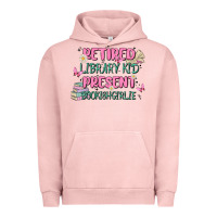 Pigment Salmon retired library kid present bookish girlie Urban Hoodie - MaliasSmallBusiness
