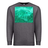 Charcoal Heather green glitter Premium Sweatshirt - JahusDesignShop
