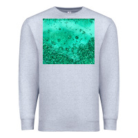 Heather Grey green glitter Premium Sweatshirt - JahusDesignShop
