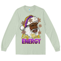 Matcha big nick energy purple and gold afro santa Long Sleeve Tee - RanaPortraitStore