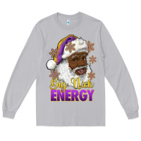 Moon Dust big nick energy purple and gold afro santa Long Sleeve Tee - RanaPortraitStore