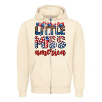 Sandshell little miss America Zipper Hoodie - Zillion Design Studio