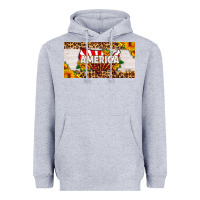 Heather Grey america map sunflower license plate Heavyweight Hoodie - HRA Design Shop