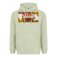 Matcha america map sunflower license plate Heavyweight Hoodie - HRA Design Shop