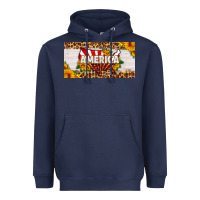 Navy america map sunflower license plate Heavyweight Hoodie - HRA Design Shop