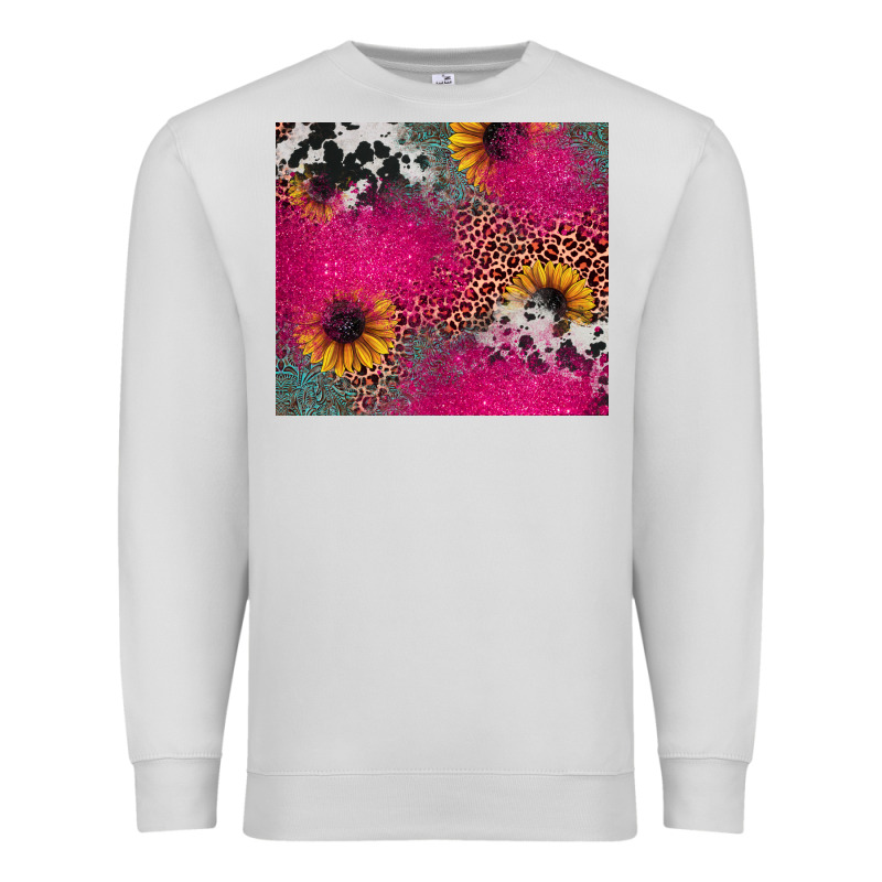 Pink Glitter Leopard Cowhide Premium Sweatshirt by JahusDesignShop | Teevron