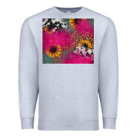 Heather Grey pink glitter leopard cowhide Premium Sweatshirt - JahusDesignShop