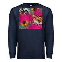 Navy pink glitter leopard cowhide Premium Sweatshirt - JahusDesignShop