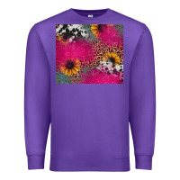 Purple pink glitter leopard cowhide Premium Sweatshirt - JahusDesignShop
