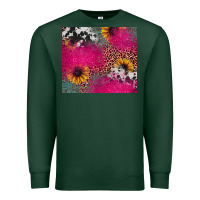 Sports Green pink glitter leopard cowhide Premium Sweatshirt - JahusDesignShop