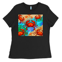 Black crab Ladies Tee - BarkalooDesign