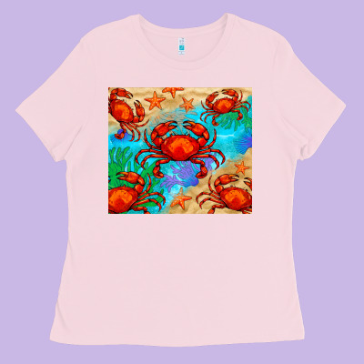 Crab Ladies Tee Designed By Barkaloodesign