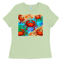Matcha crab Ladies Tee - BarkalooDesign